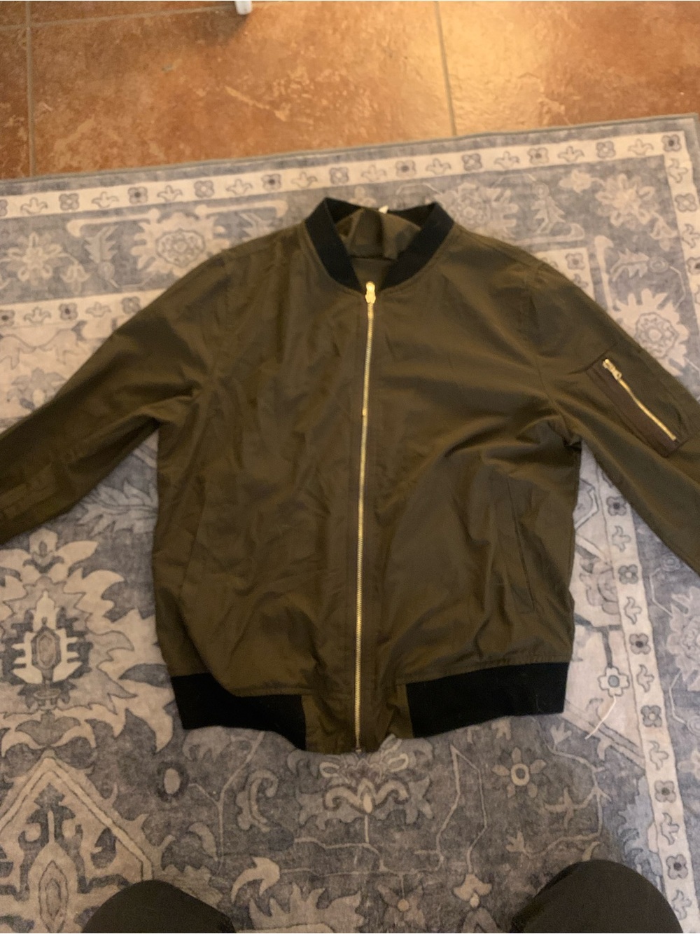 Maurices Olive Green Bomber Jacket